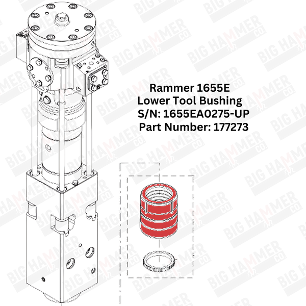 Rammer 1655E Lower Bushing