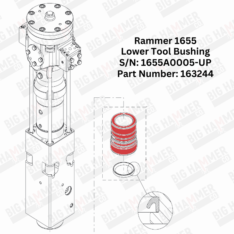 Rammer 1655 Lower Bushing