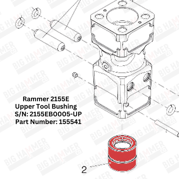 Rammer 2155E Upper Bushing