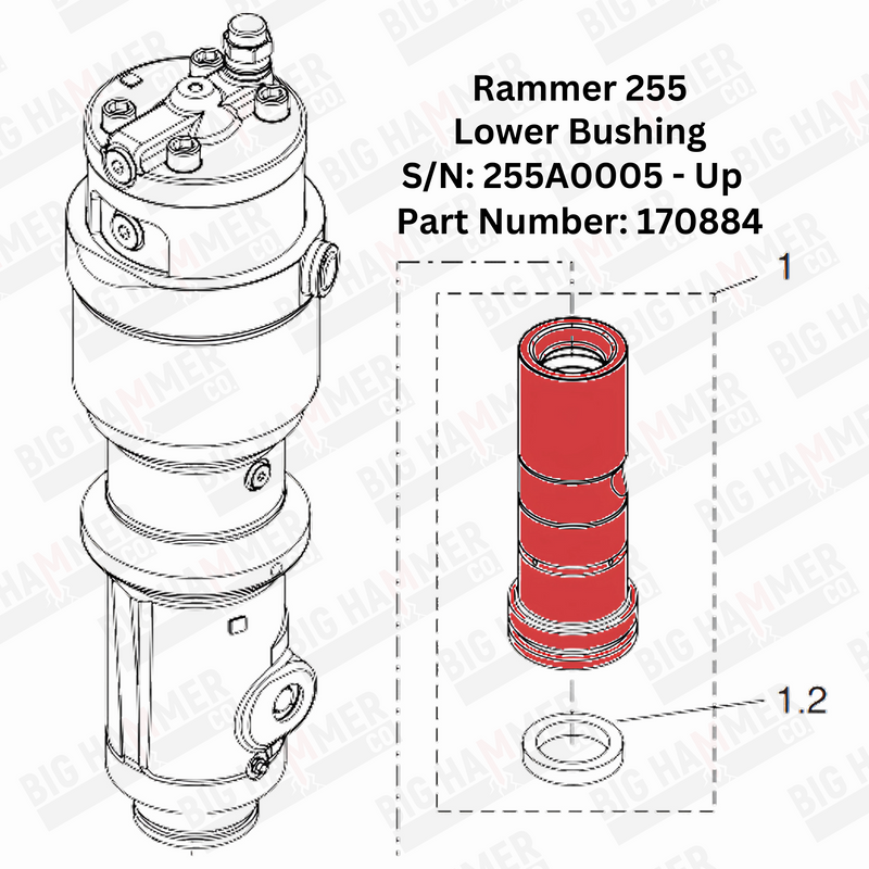 Rammer 255 Lower Bushing