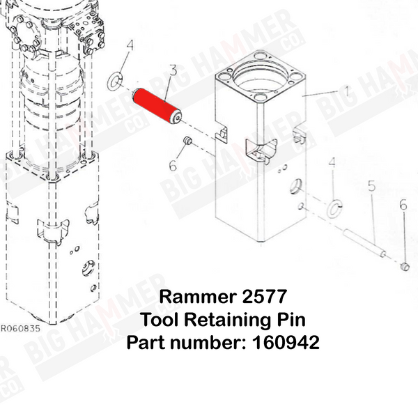 Rammer 2577 Tool Retaining Pin