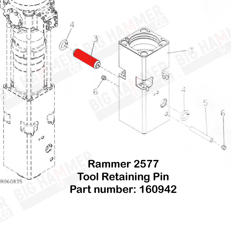 Rammer 2577 Tool Retaining Pin