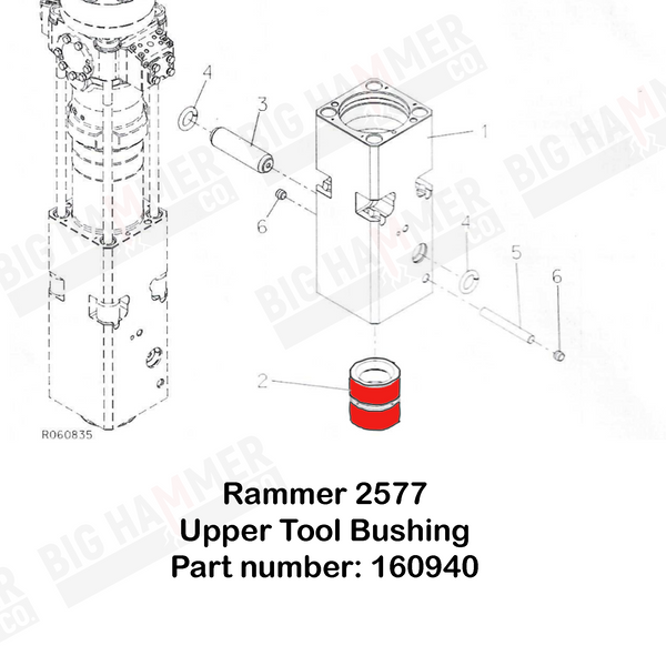 Rammer 2577 Upper Bushing