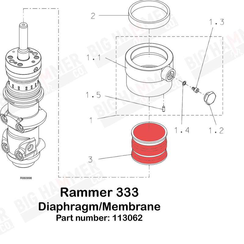 Rammer 333 Membrane/Diaphragm