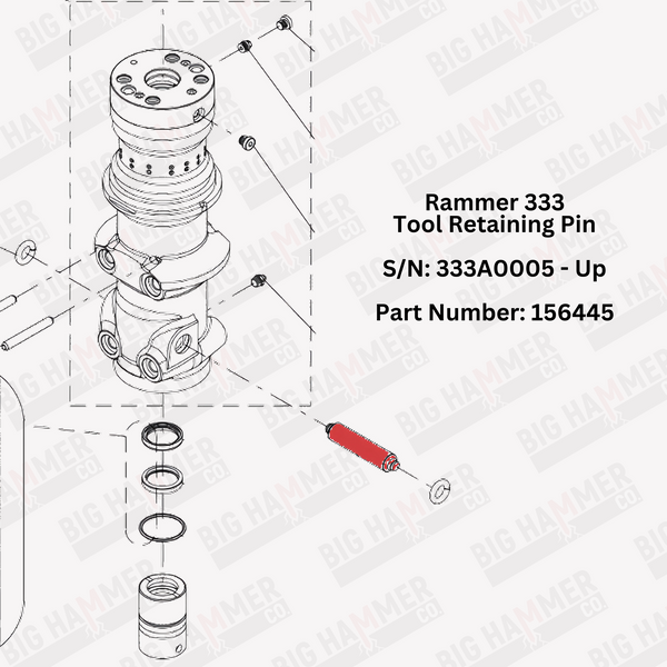 Rammer 333 Tool Retaining Pin