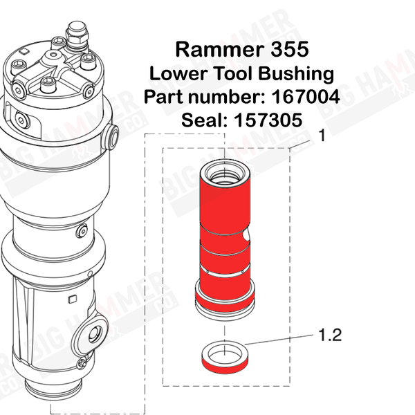 Rammer 355 Lower Bushing