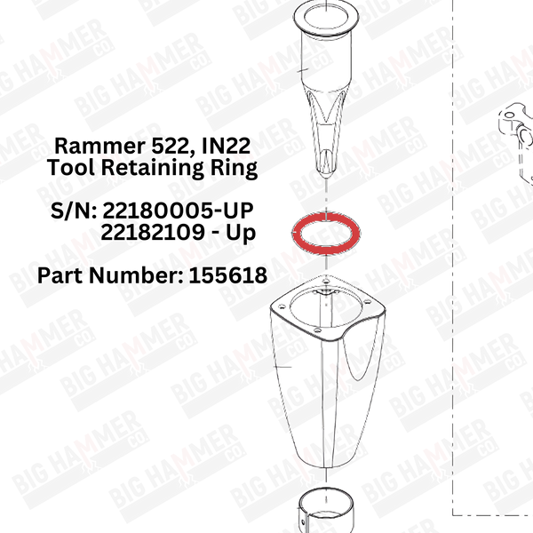 Rammer 522, IN22 Tool Retaining Ring