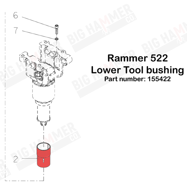 Rammer 522, IN22 Lower Bushing