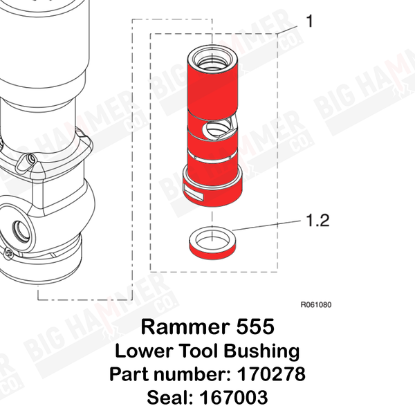 Rammer 555 Lower Bushing