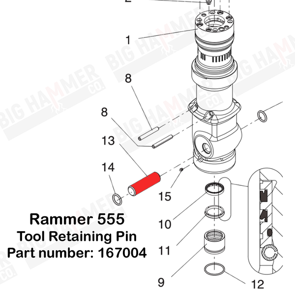 Rammer 555 Tool Retainer