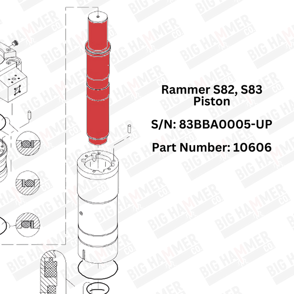 Rammer S82, S83 Piston