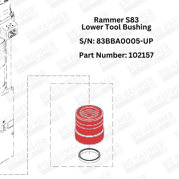 Rammer S83 Lower Bushing