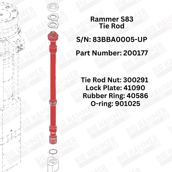 Rammer S83 Side Bolt Complete