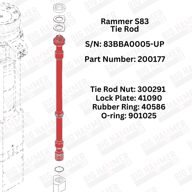 Rammer S83 Side Bolt Complete