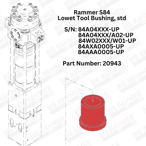 Rammer S84 Lower Bushing