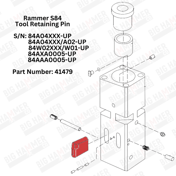 Rammer S84 Tool Retaining Pin