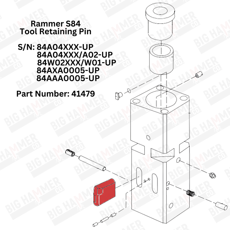 Rammer S84 Tool Retaining Pin