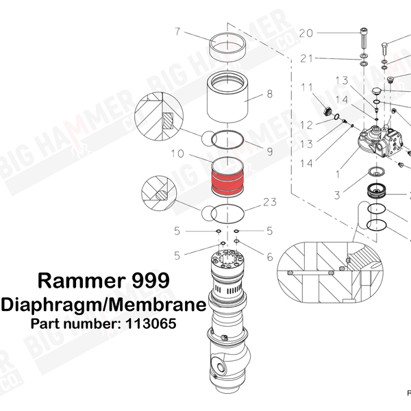 Rammer 999 Membrane/Diaphragm