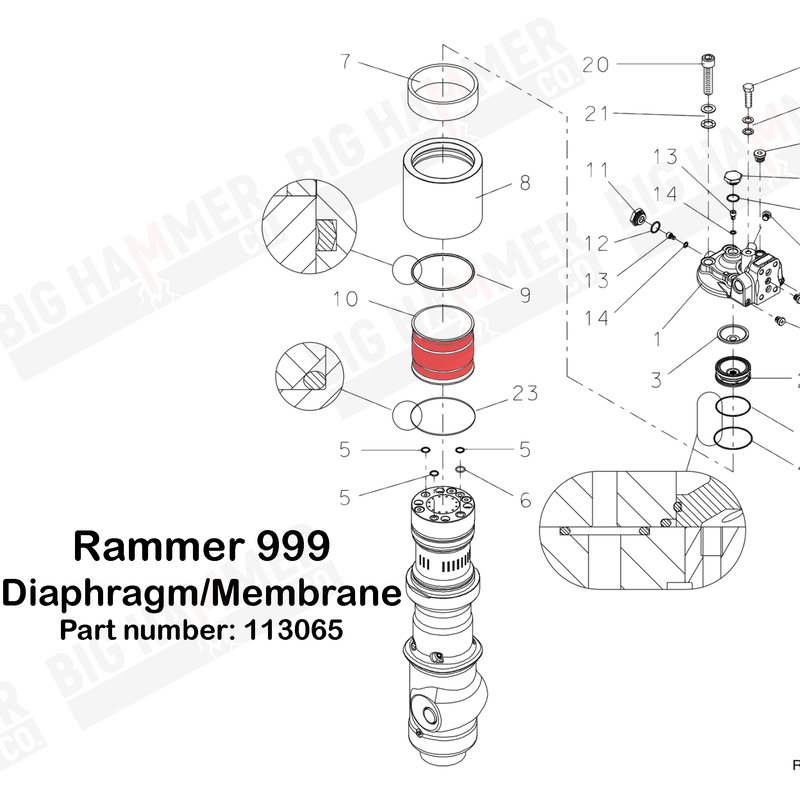 Rammer 999 Membrane/Diaphragm