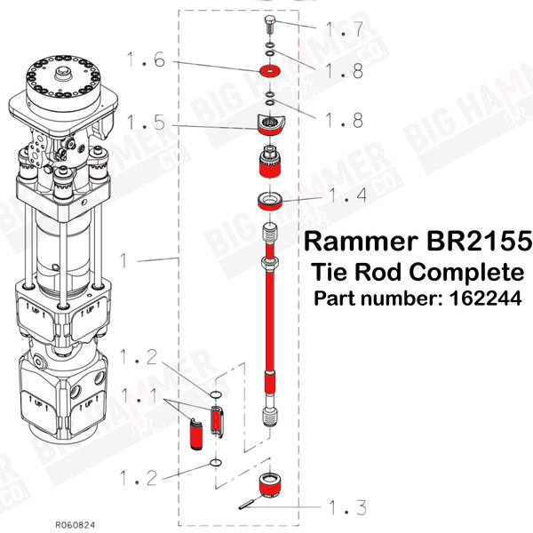 Rammer BR2155 Side Bolt Complete