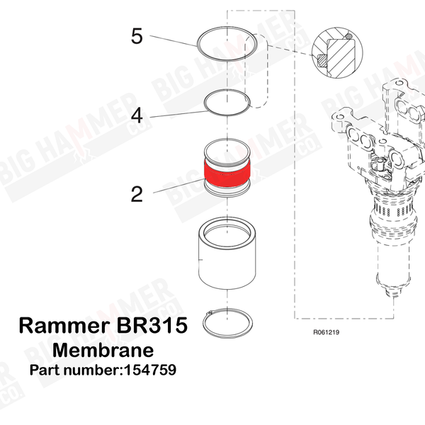 Rammer BR315 Membrane/Diaphragm