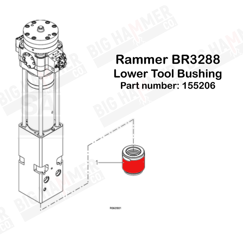 Rammer 3288 Sandvik BR3288 Lower Bushing