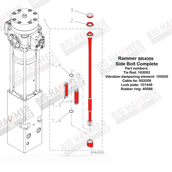 Rammer 4099 Side Bolt Complete