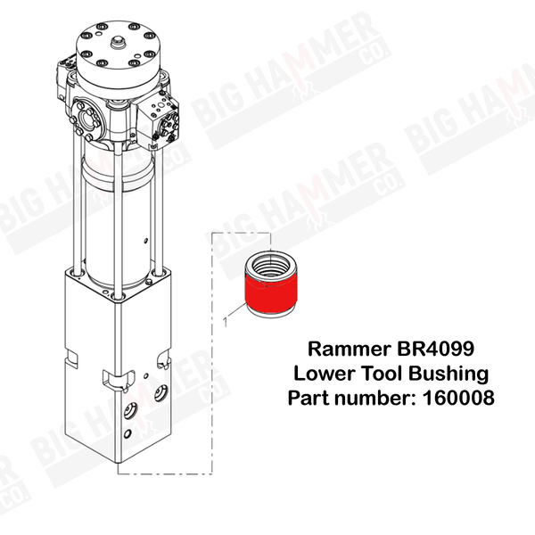 Rammer 4099 Lower Bushing