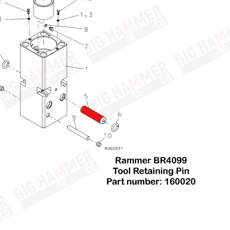 Rammer 4099 Tool Retaining Pin