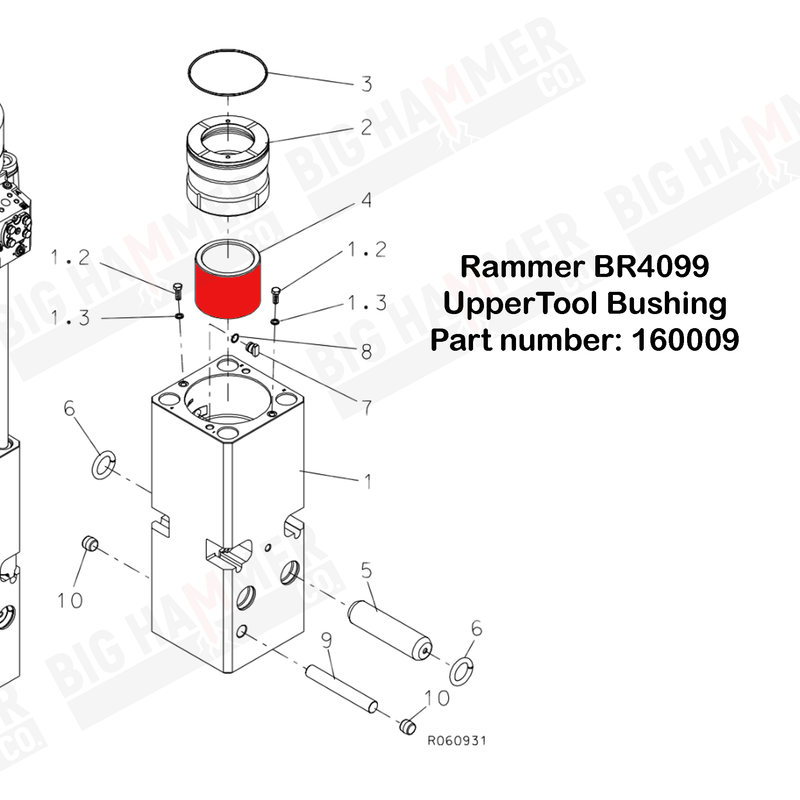 Rammer 4099 Upper Bushing