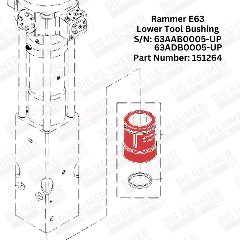 Rammer E63 Lower Bushing