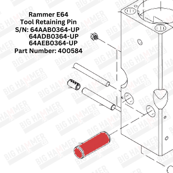Rammer E64 Tool Retaining Pin