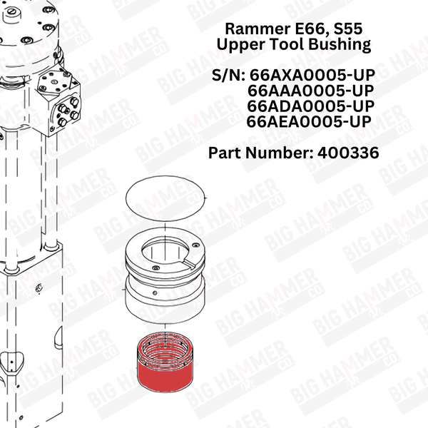Rammer E66, S55 Upper Bushing