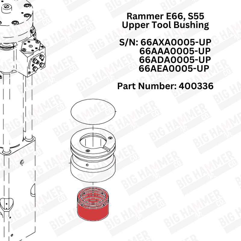 Rammer E66, S55 Upper Bushing
