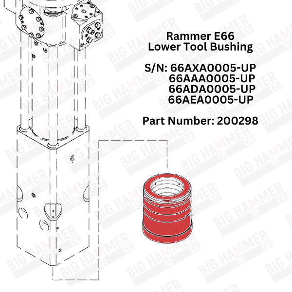 Rammer E66 Lower Bushing