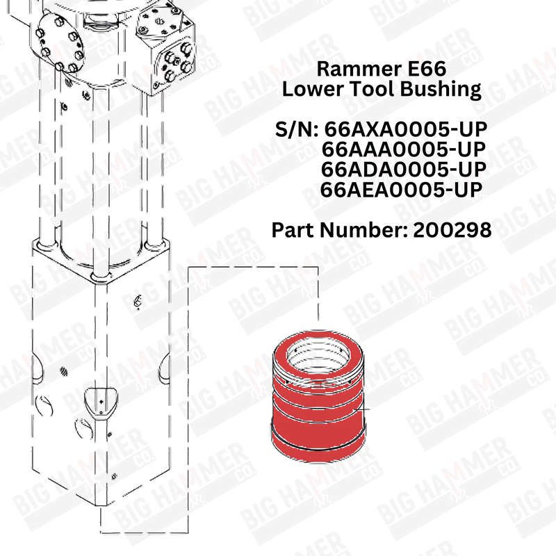 Rammer E66 Lower Bushing