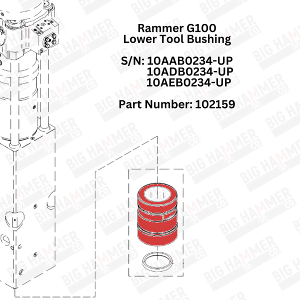 Rammer G100 Lower Bushing
