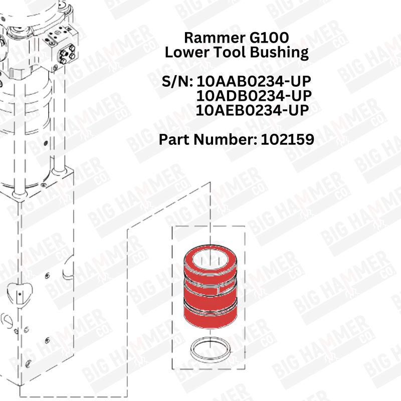 Rammer G100 Lower Bushing