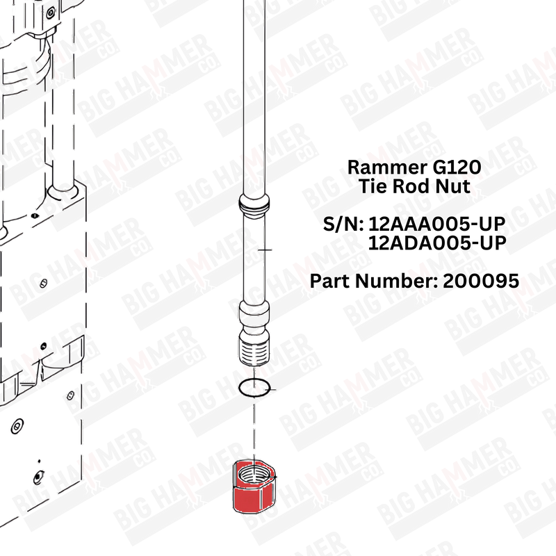 Rammer G120 Side Bolt Nut