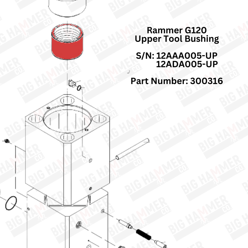 Rammer G120 Upper Bushing