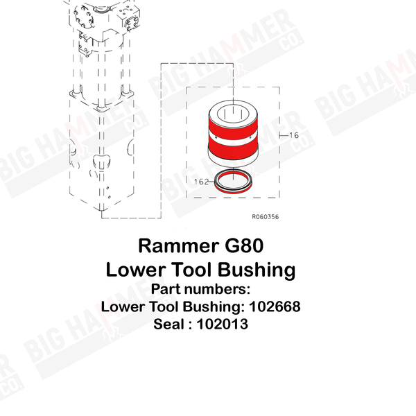 Rammer G80 Lower Bushing