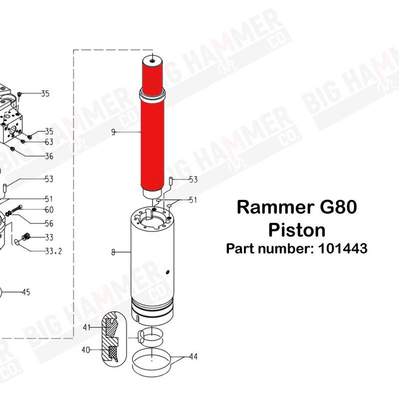 Rammer G80 Piston