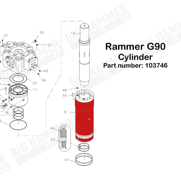 Rammer G90 Cylinder