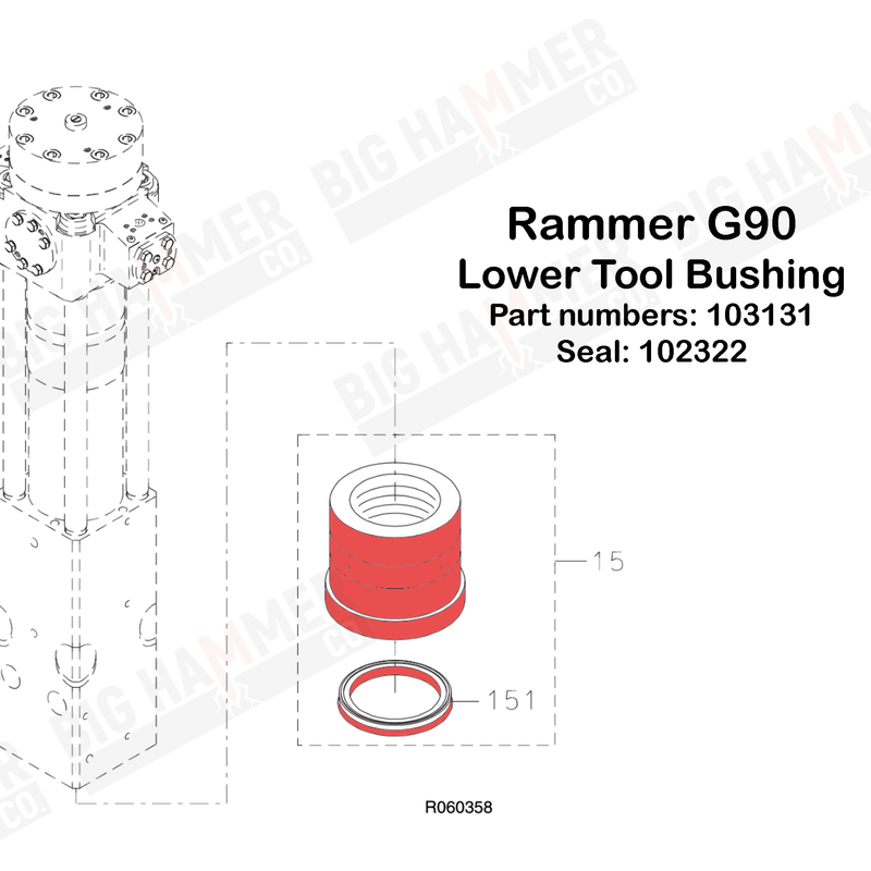 Rammer G90 Lower Bushing