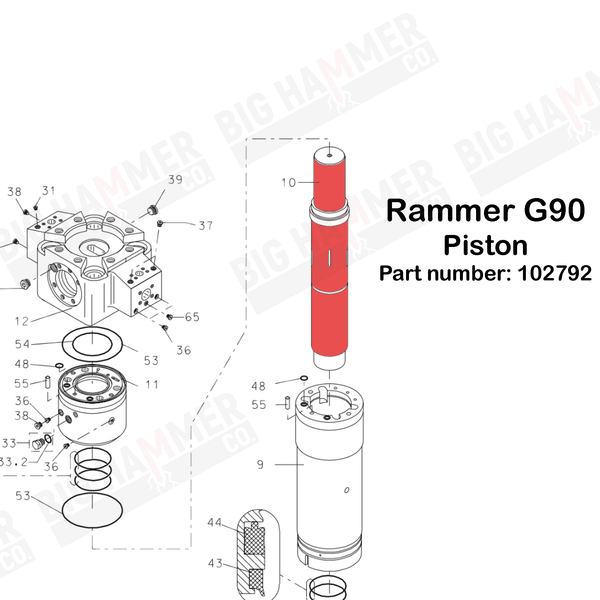 Rammer G90 Piston