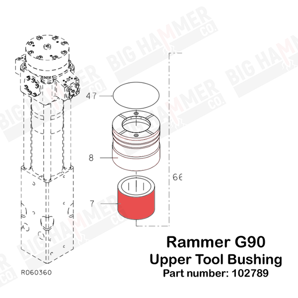 Rammer G90 Upper Bushing