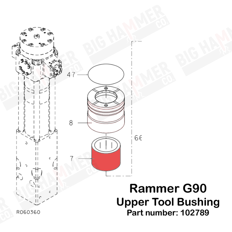 Rammer G90 Upper Bushing