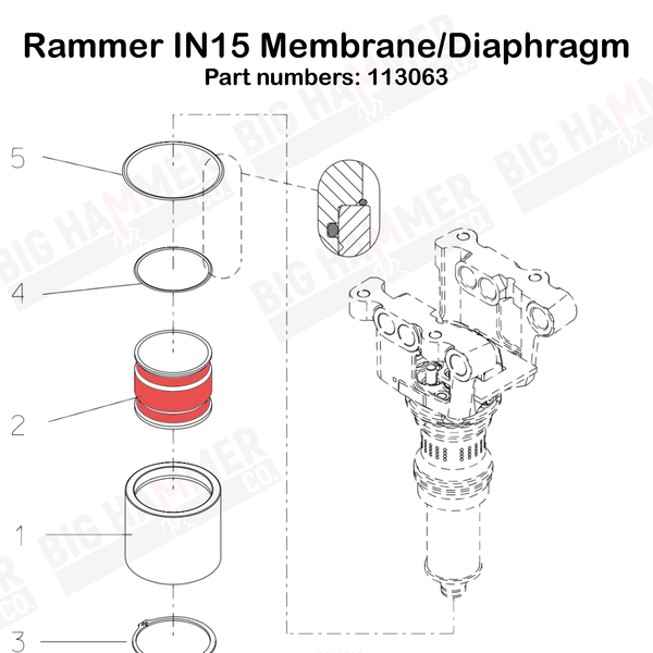 Rammer IN15 Membrane/Diaphragm