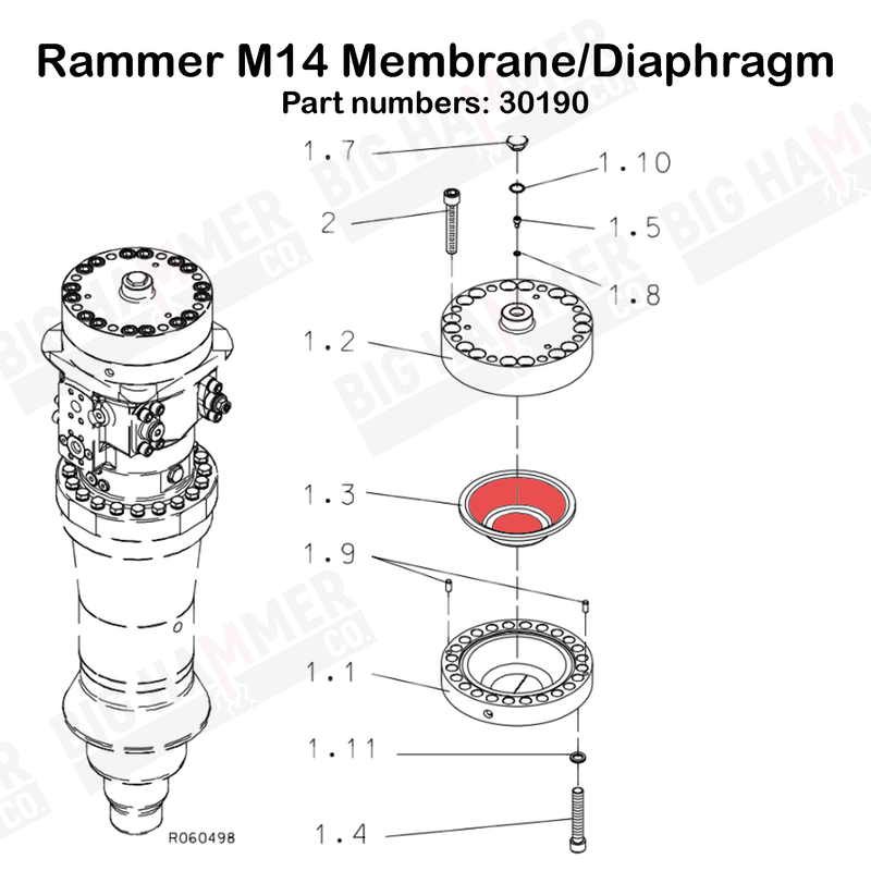 Rammer M14 Membrane/Diaphragm