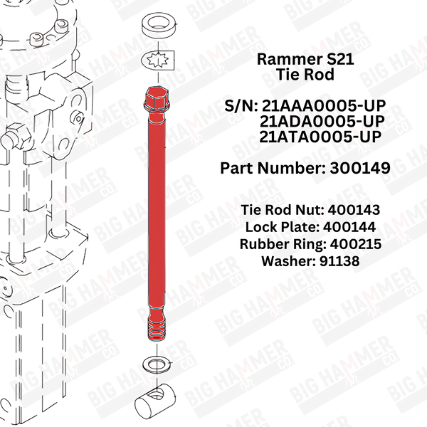 Rammer S21 Side Bolt Complete